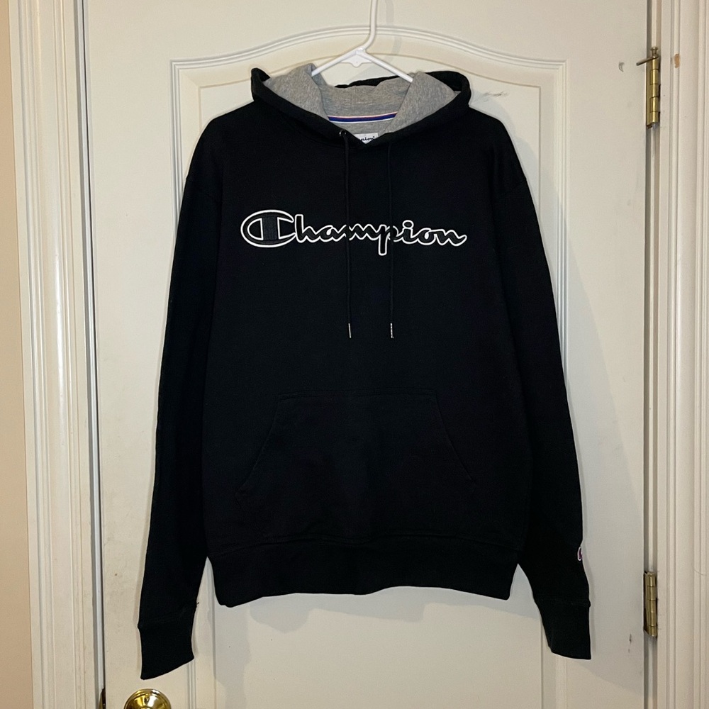 Champion Black Men's Pullover Hoodie